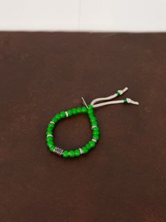”KMY ”BEADED BRACELET- ビーズブレスレット - GREEN