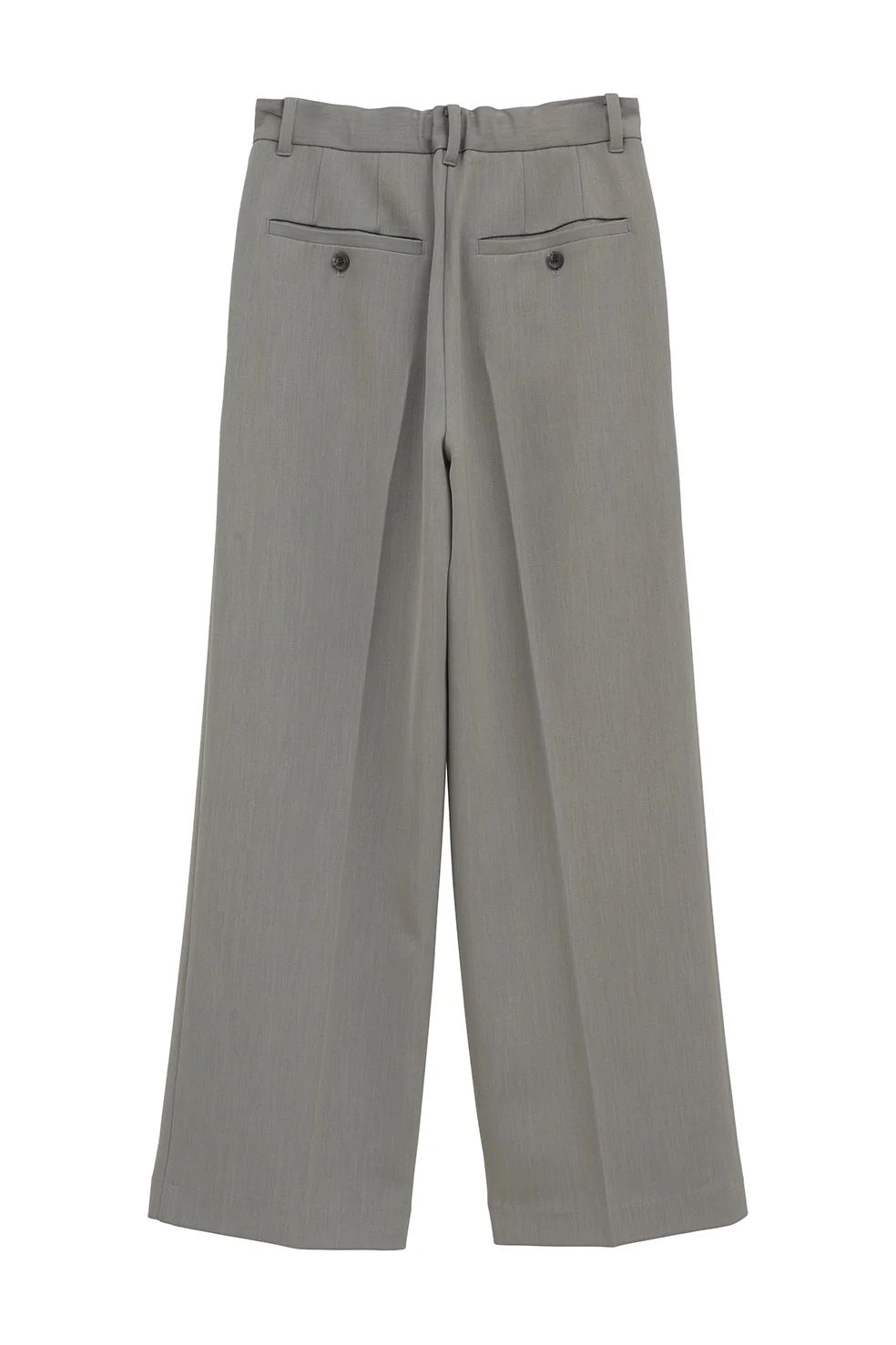 2WAY TUCK STRAIGHT PANTS GREY - タックストレートパンツ