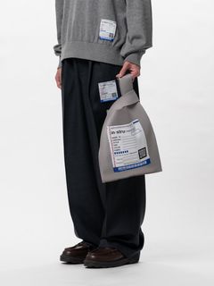 ミラノリブ ショッピングバッグ - Milan Rib Shop Bag - L/GREY