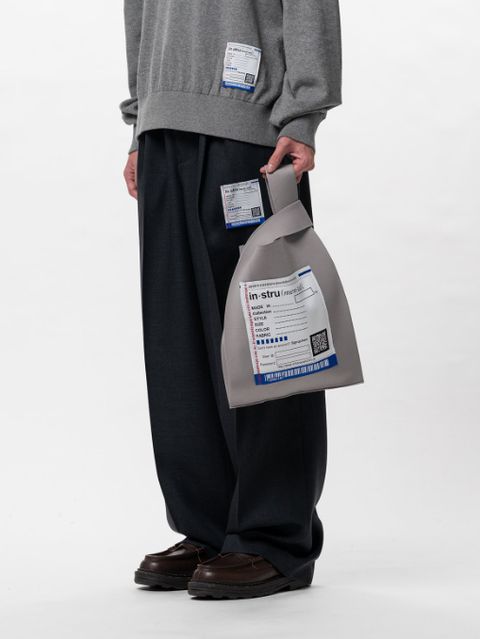 ミラノリブ ショッピングバッグ - Milan Rib Shop Bag - L/GREY