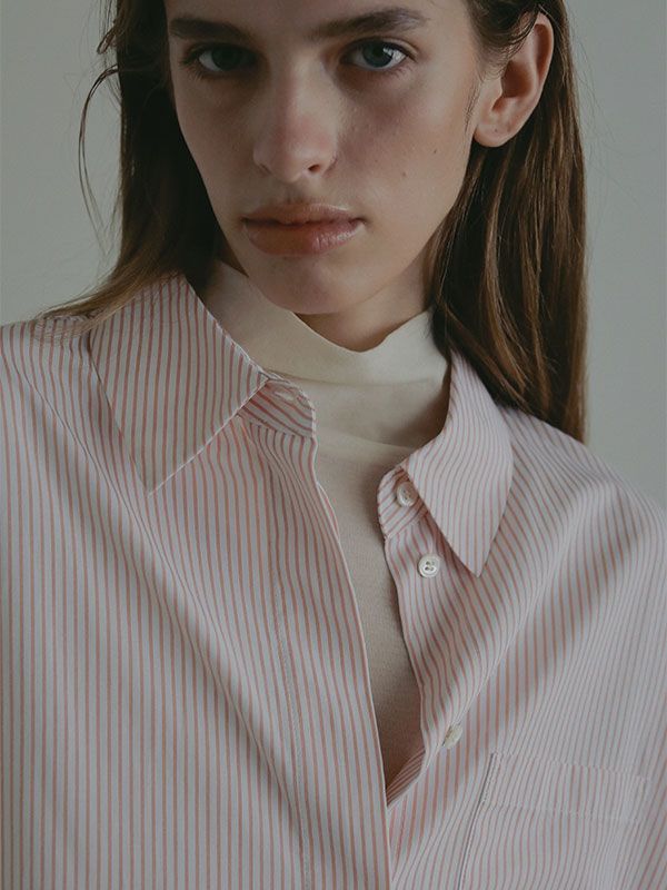 バーサタイルハイネックシアーロンTee (IVORY)