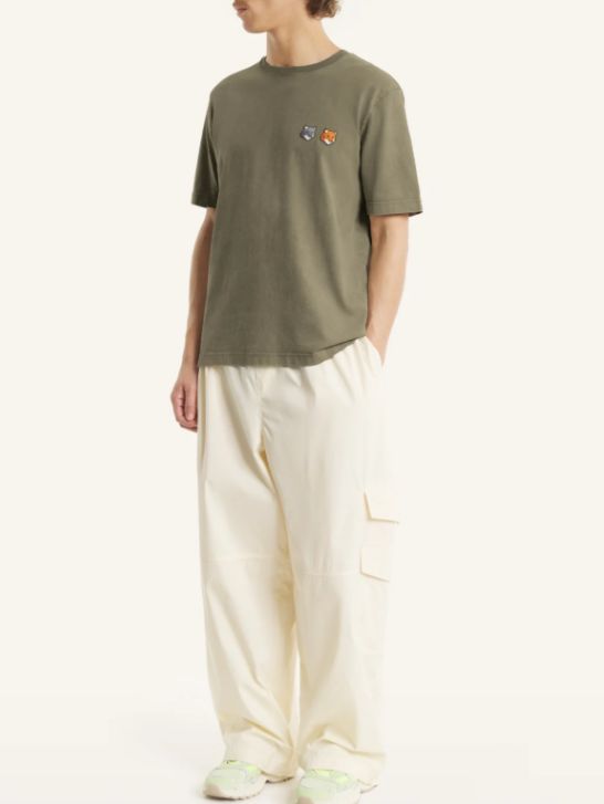 ダブル フォックスヘッド コンフォート Tシャツ (faded laurel green)