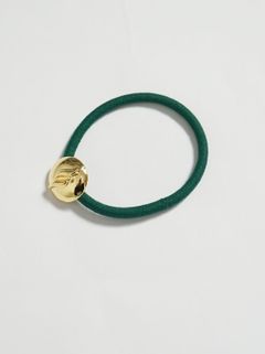 ロゴヘアゴム - S LOGO HAIR TIE - GOLD GREEN