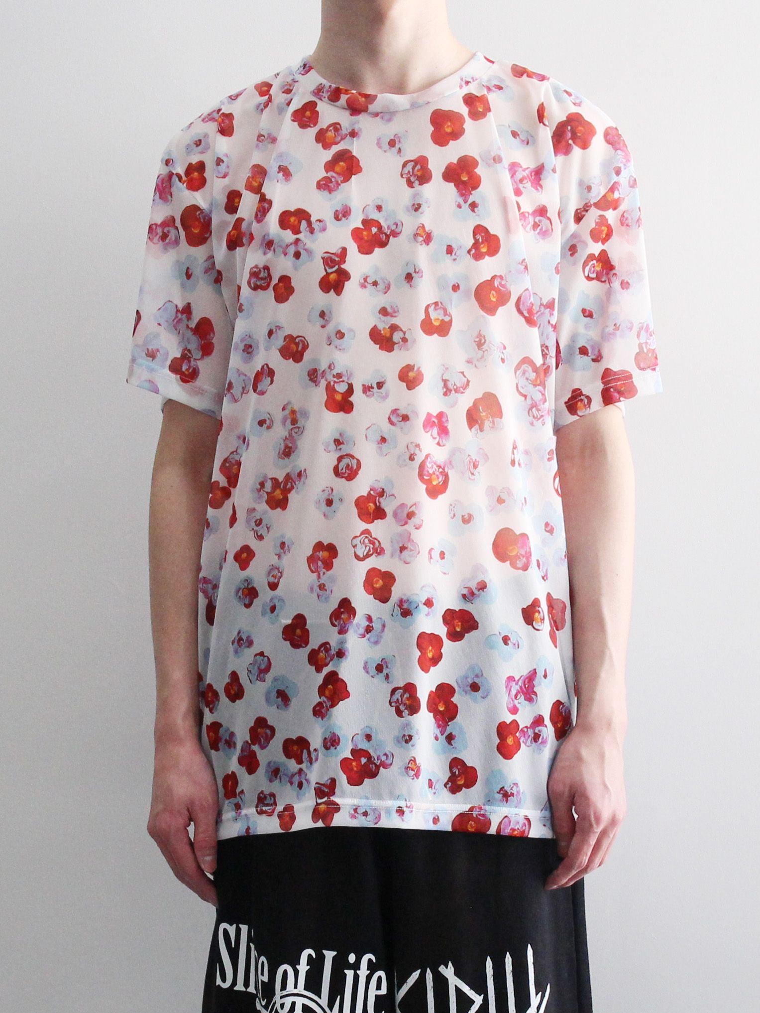 KIDILL - 総柄プリントTシャツ - SHORT SLEEVE POLY TEE - TEXTILE