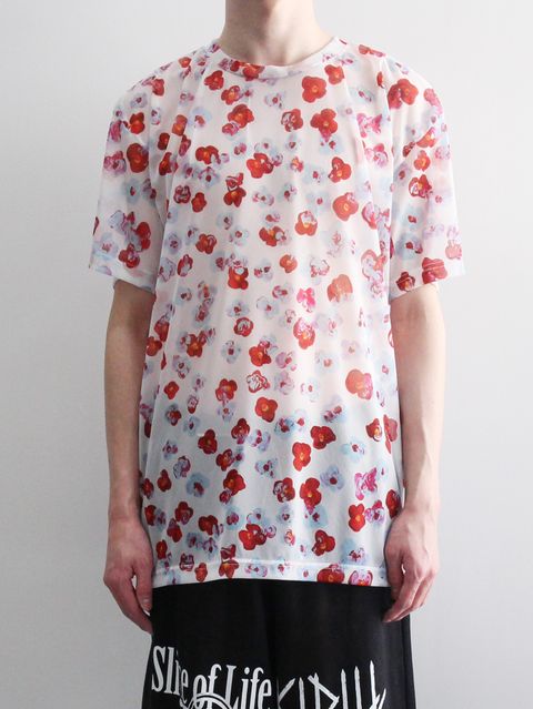 総柄プリントTシャツ  - SHORT SLEEVE POLY TEE - TEXTILE DESIGN BY MAYA SHIBASAKI