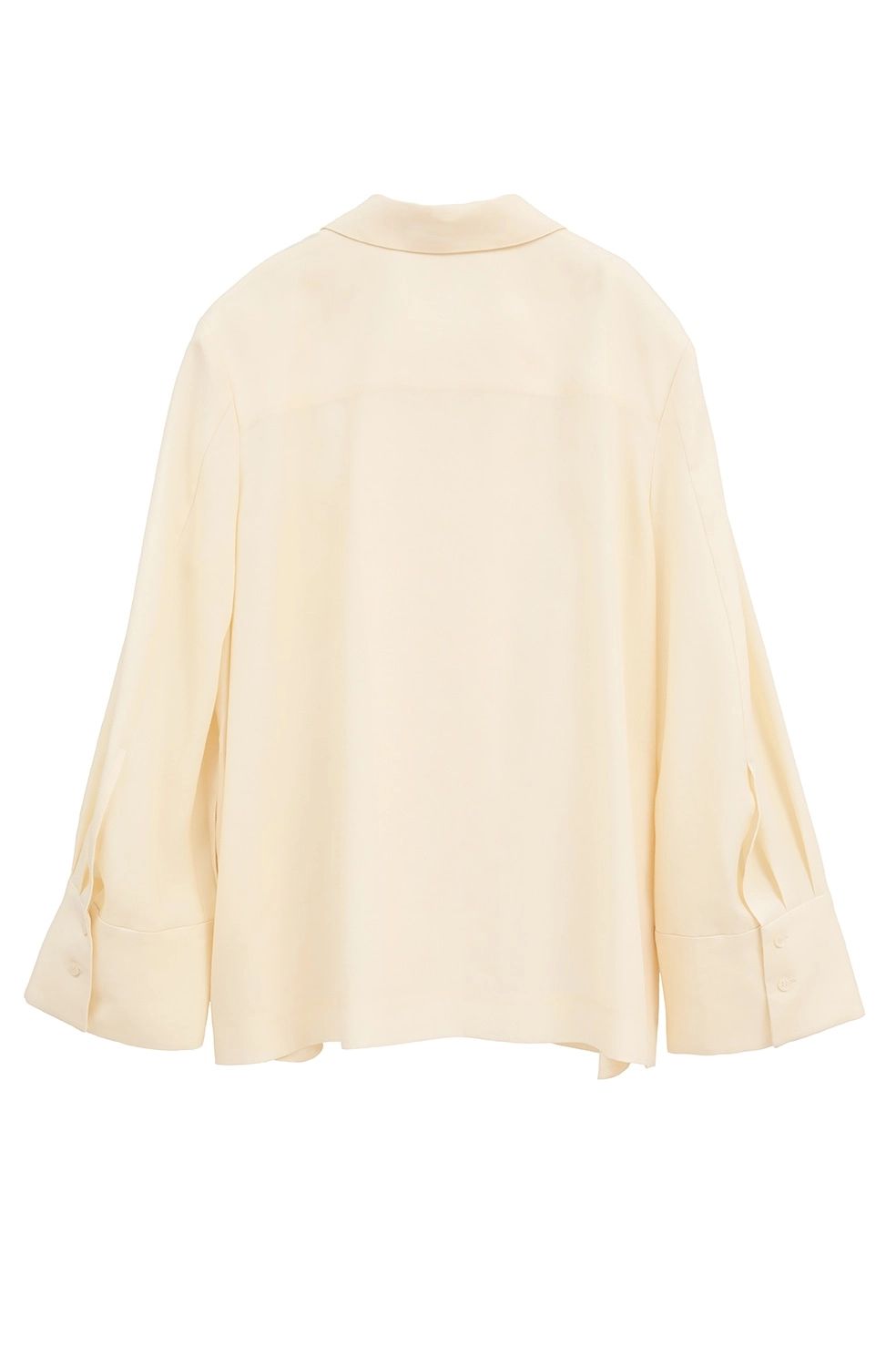 テンセルシャツジャケット - TENCEL SHIRT JACKET (IVORY)