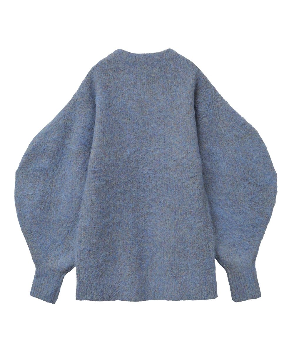 CLANE - ROUND SLEEVE MOHAIR KNIT TOPS - ラウンドスリーブモヘア