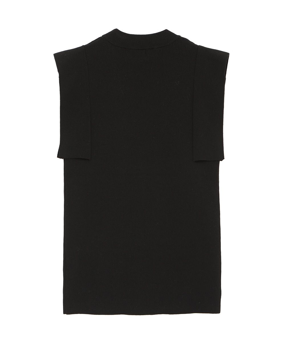 スクエアー スリーブ ニット トップス - SQUARE SLEEVE KNIT TOPS