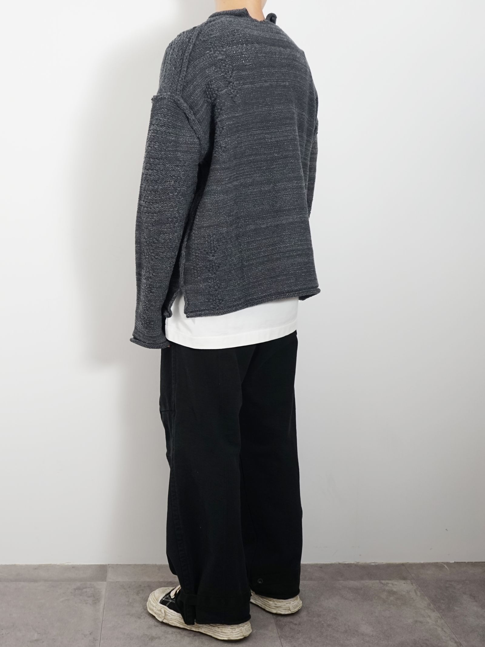 製品染め スウェットワイドパンツ - GARMENT DYE HEAVY JERSEY WIDE SWEAT PANTS