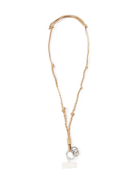 レザーコードロングマルチストラップ (BEIGE)