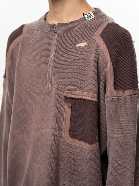 サン フェイデッド ライク ニット セーター - Sun Faded Like Knit Sweater (BLACK)