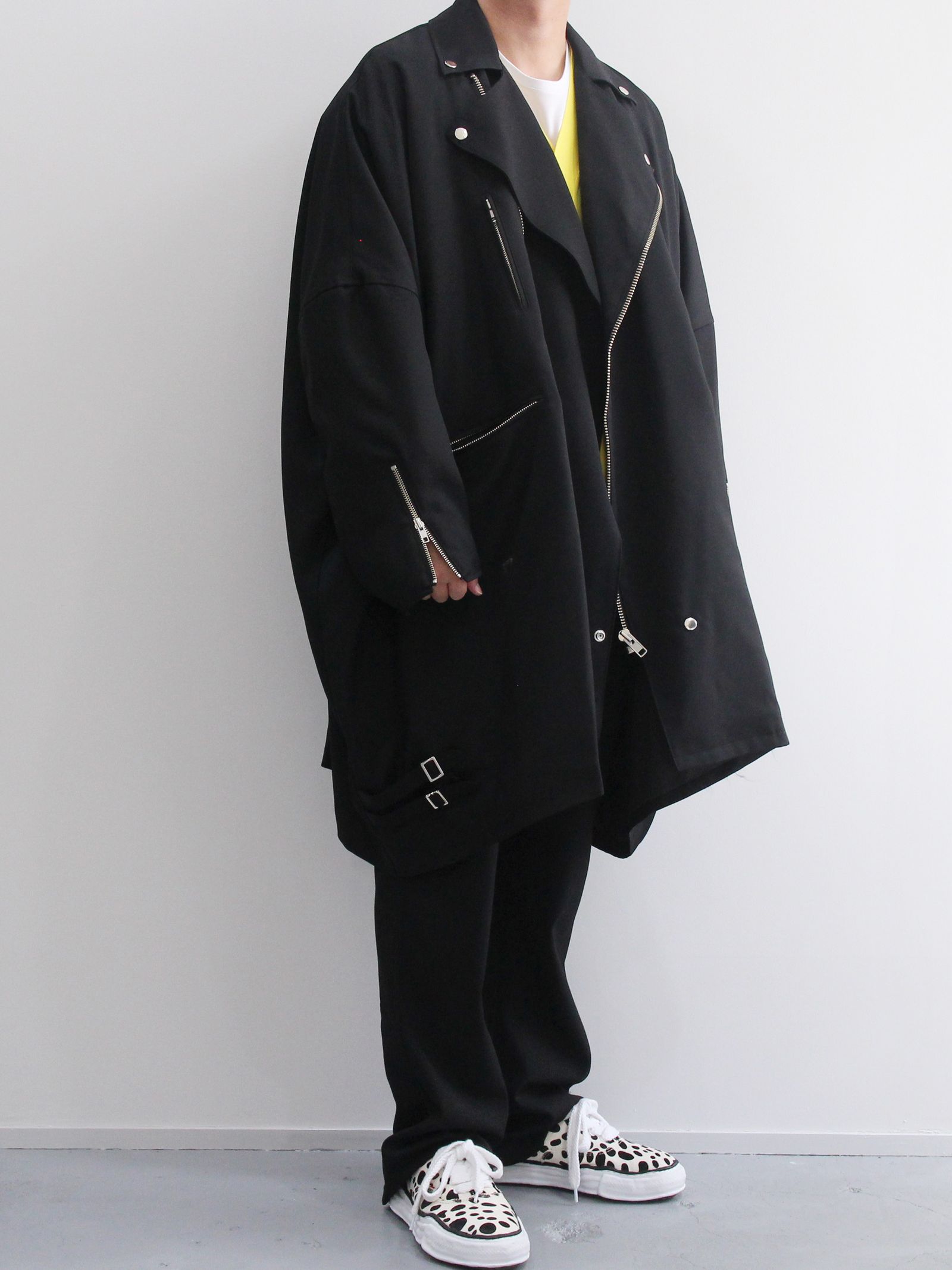 KIDILL - Riders Coat - ライダースコート - BLACK | ADDICT WEB SHOP