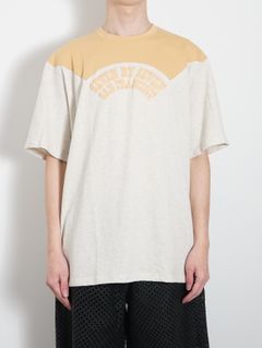 カレッジTシャツ - BEIGE - WESTERN YOKE PRINT TEE