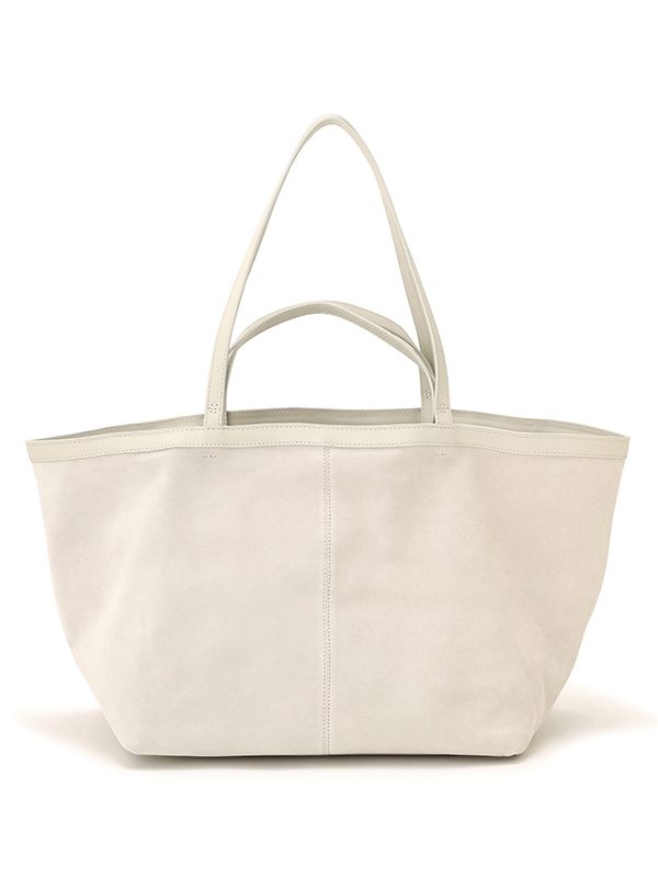 Wハンドルスウェードビッグトートバッグ （OFF WHITE）