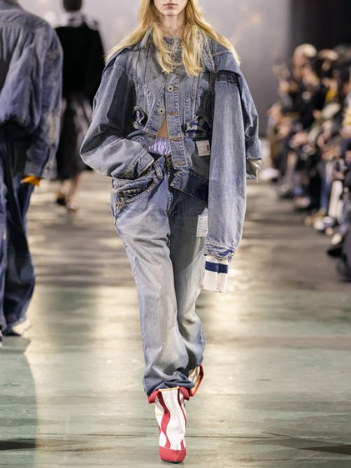【レディース】 ヒュージーレイヤードデニムパンツ - Huge Layered Denim Pants INDIGO