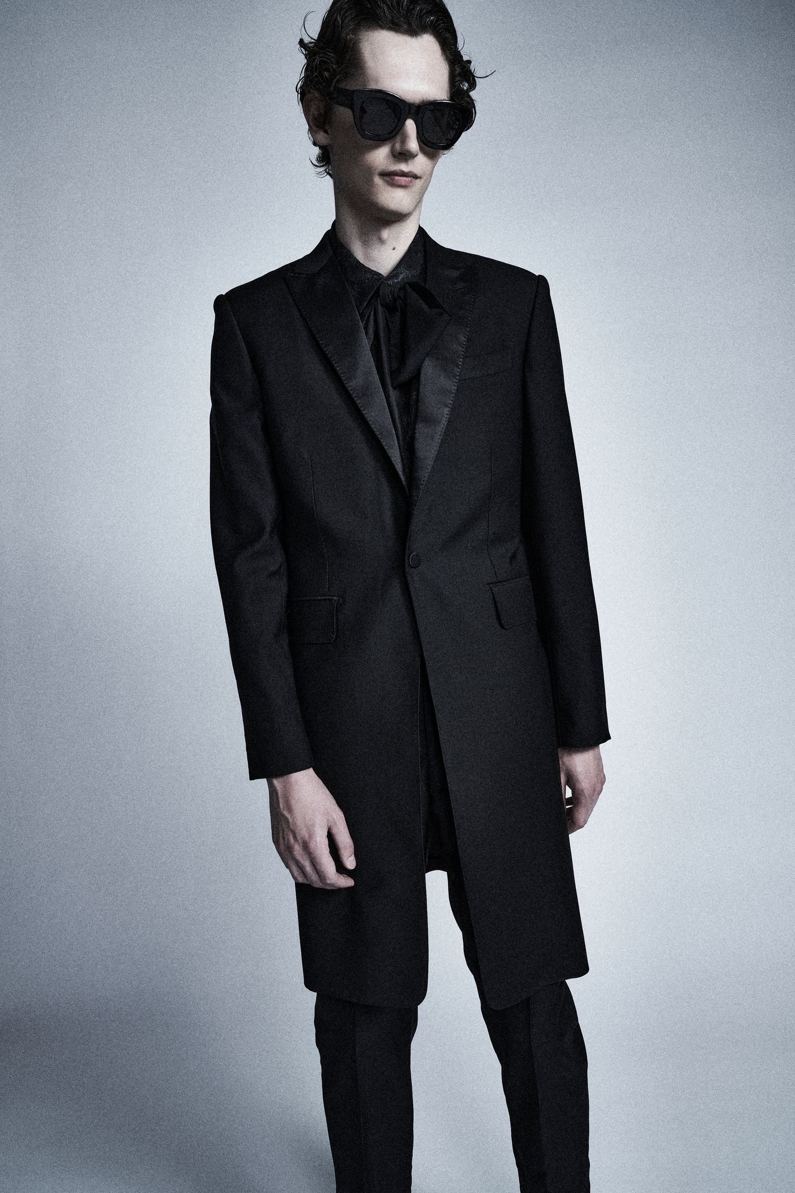 GalaabenD - タキシード クロス ロングジャケット - Tuxedo Long Jacket Smoking BLACK |  ADDICT WEB SHOP