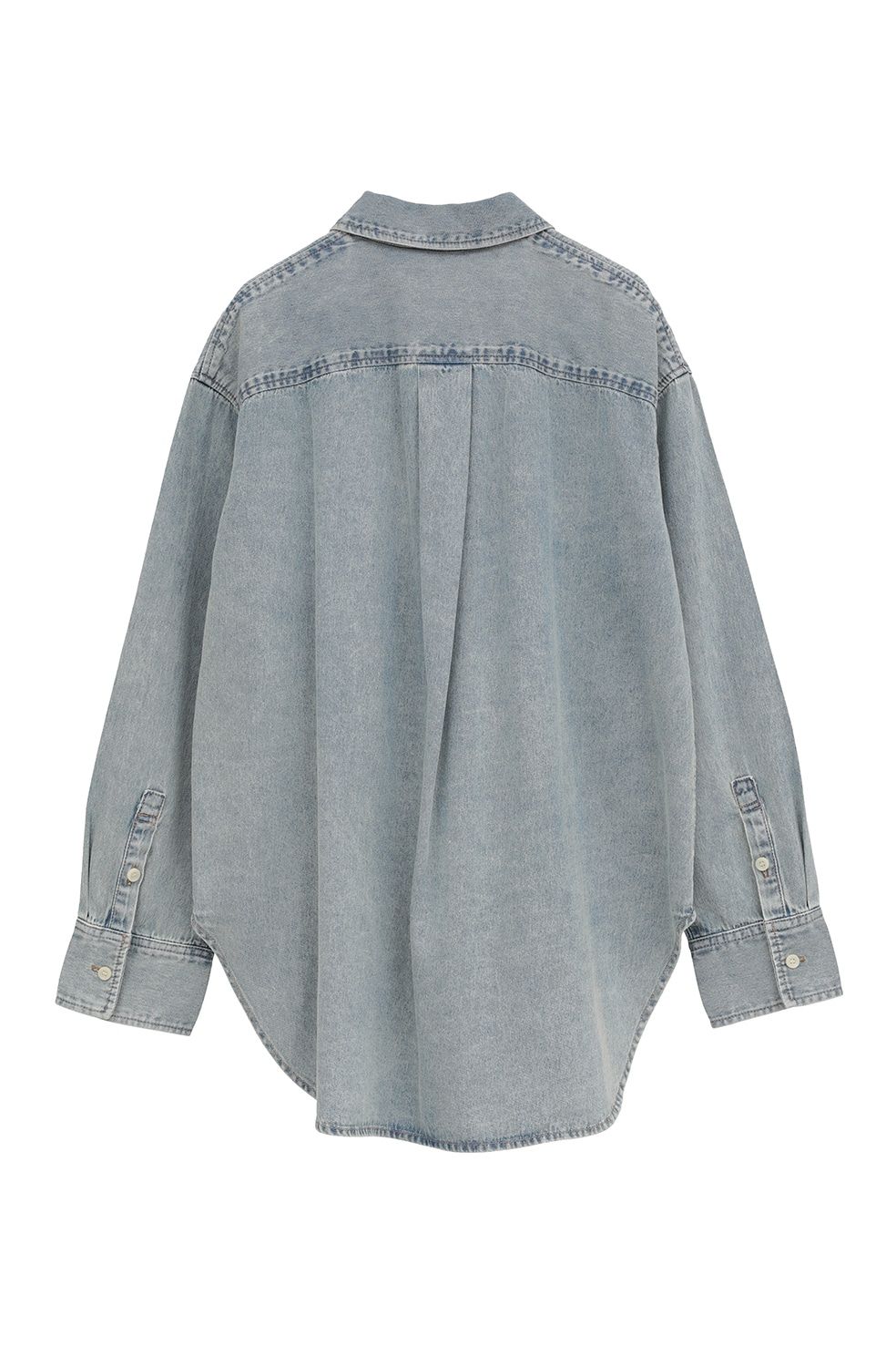 コンパクトデニムシャツ | COMPACT DENIM SHIRTS (ICE BLUE)
