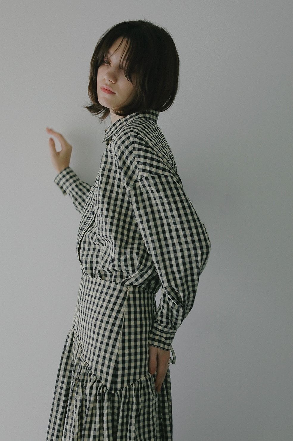 オーバーサイズシャツ -  OVER SIZED 2WAY SHIRT(MIX)