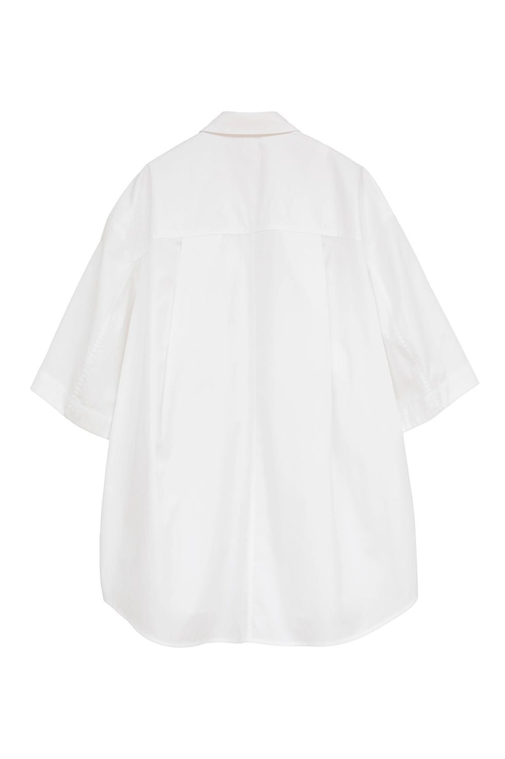 ハーフスリーブヒュージーシャツ - HALF SLEEVE HUGE SHIRTS (WHITE)