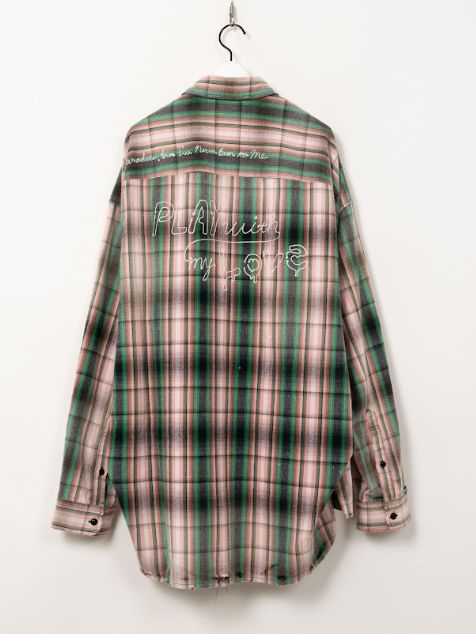 ヴィンテージライクチェックシャツ - VINTAGE LIKE CHK SH (PINK)