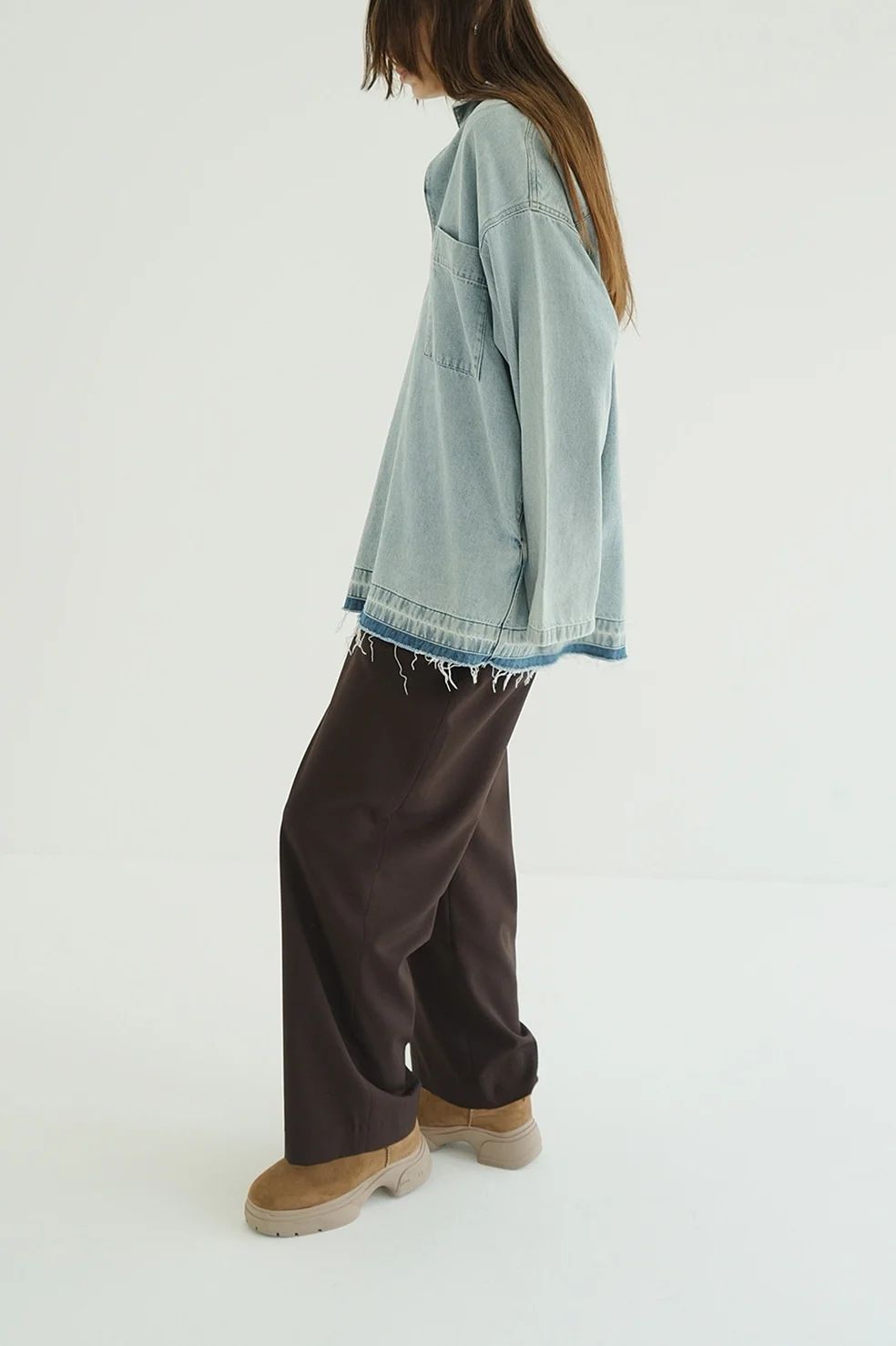 【25AW】 ベーシックタックパンツ -  BASIC TUCK PANTS (BROWN)