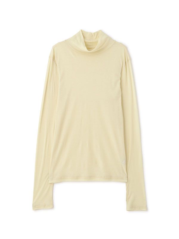 バーサタイルハイネックシアーロンTee (YELLOW)