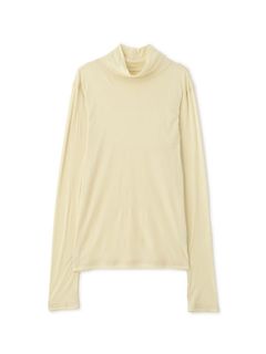 バーサタイルハイネックシアーロンTee (YELLOW)
