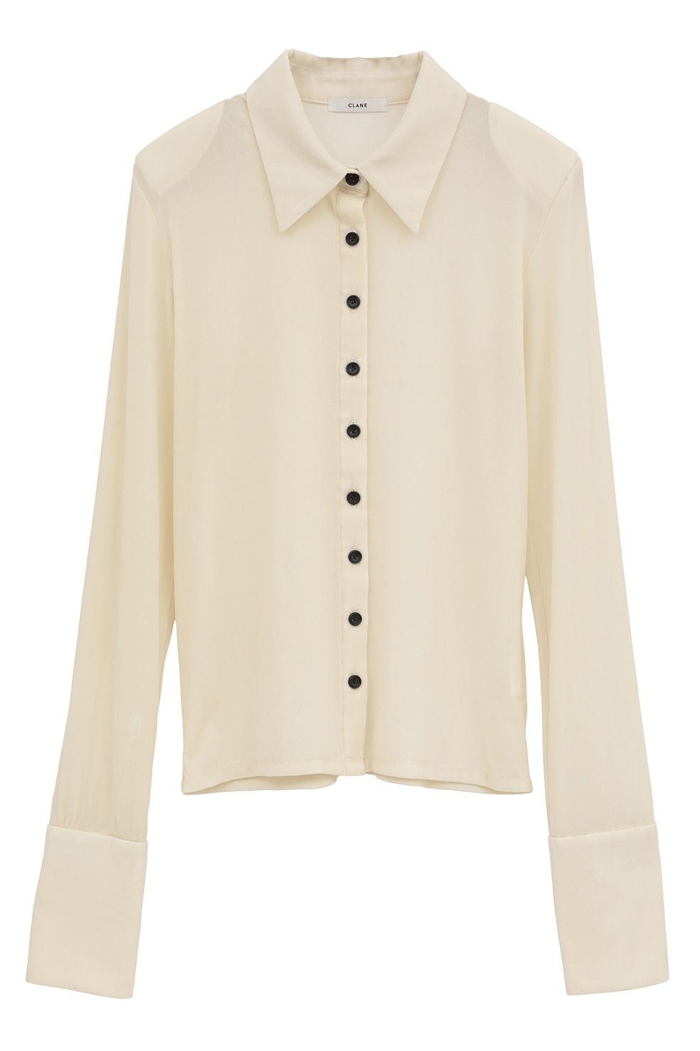 チュールフロッキーシャツ | TULLE FLOCKY SHIRTS (IVORY)