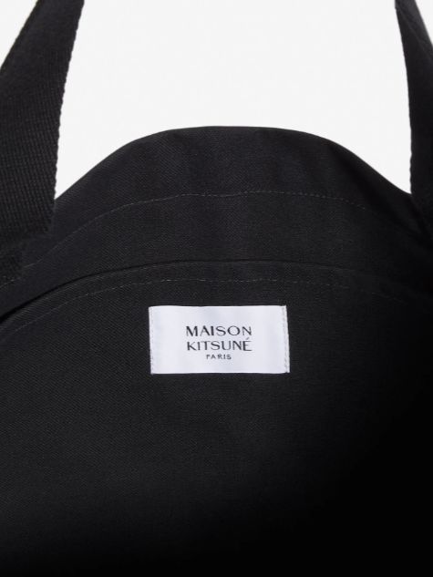 MAISON KITSUNE ハンドライティング トート 送料関税込み FOX HEAD TOTE BAG | Maison Kitsuné