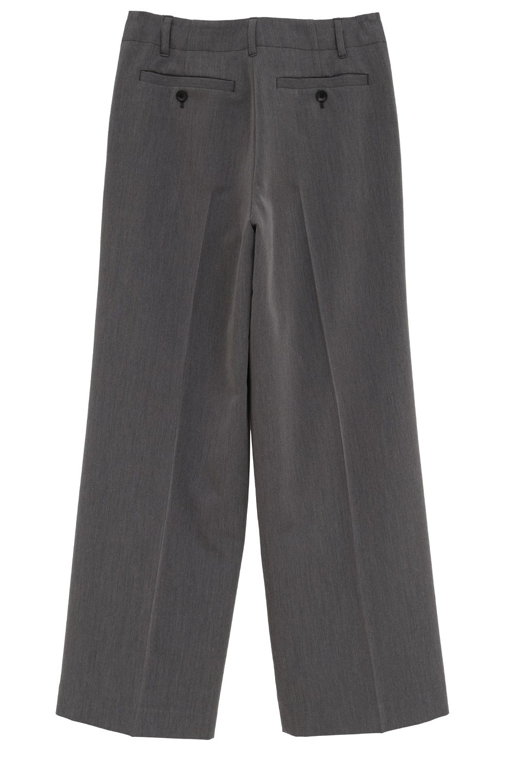 ローウエストタックルーズスラックス -  LOW WAIST TUCKED LOOSE SLACKS(GREY)