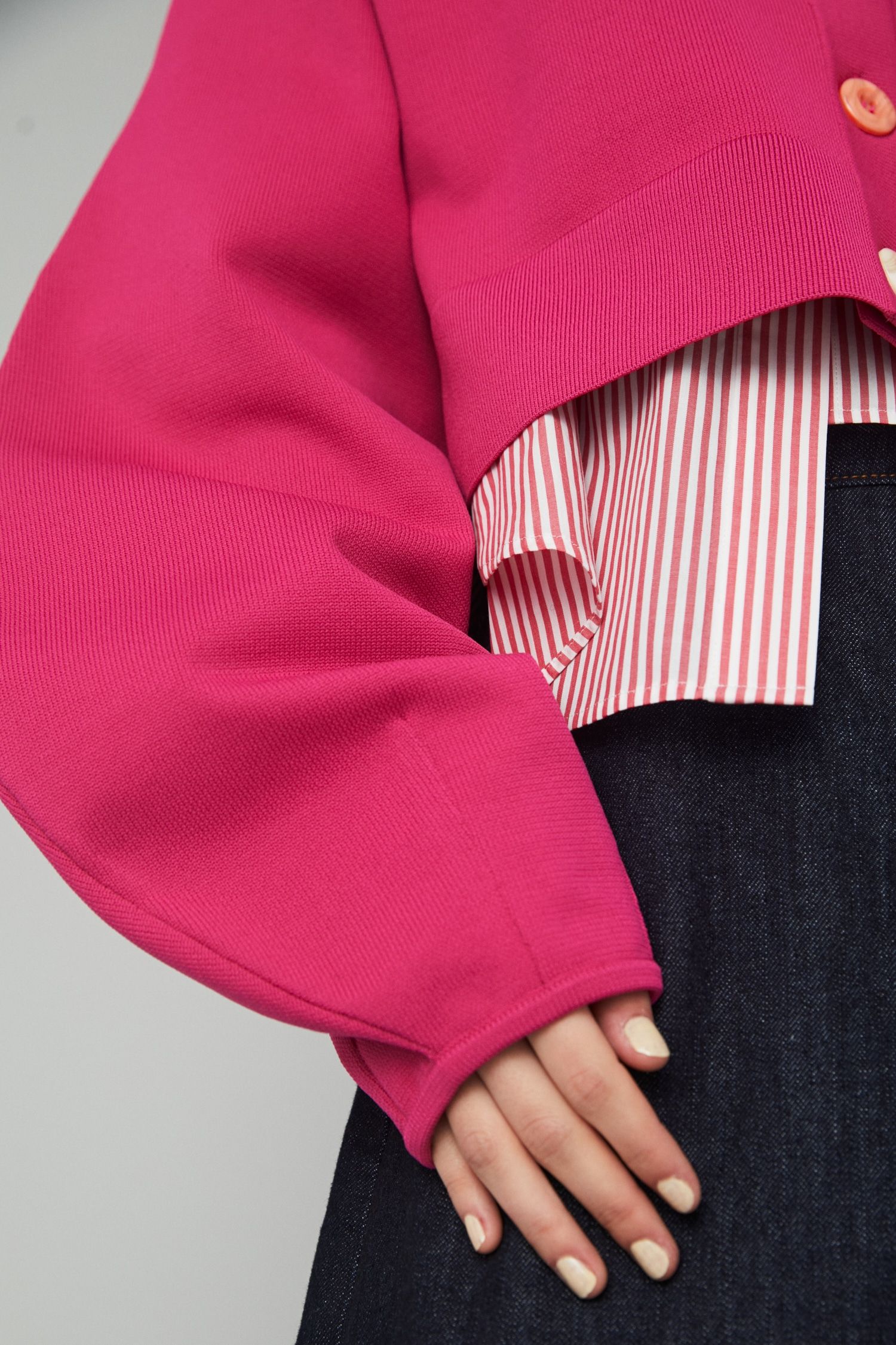 HeRIN.CYE - ショートカーディガン - Short cardigan- PINK