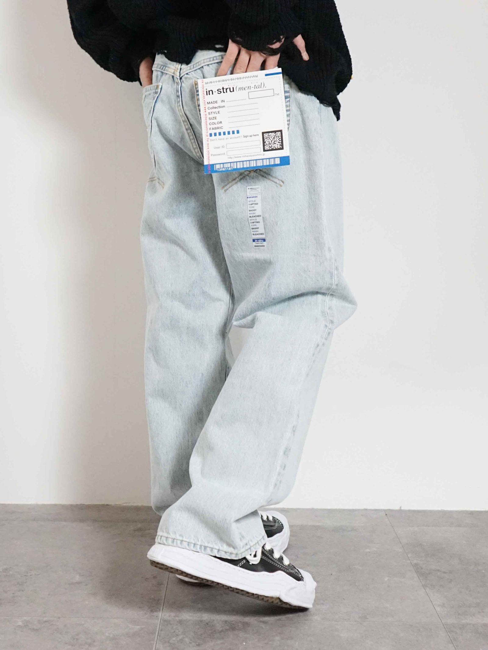 【in・stru(men-tal).】 ワイドデニムパンツ ユニセックス - INDIGO
