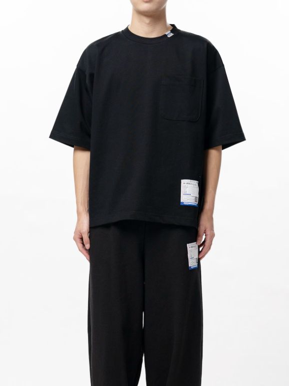 ヘビーウェイトジャージー ハーフスリーブTシャツ - Heavy Weight Jersey Half-sleeve T-shirt (BLACK)