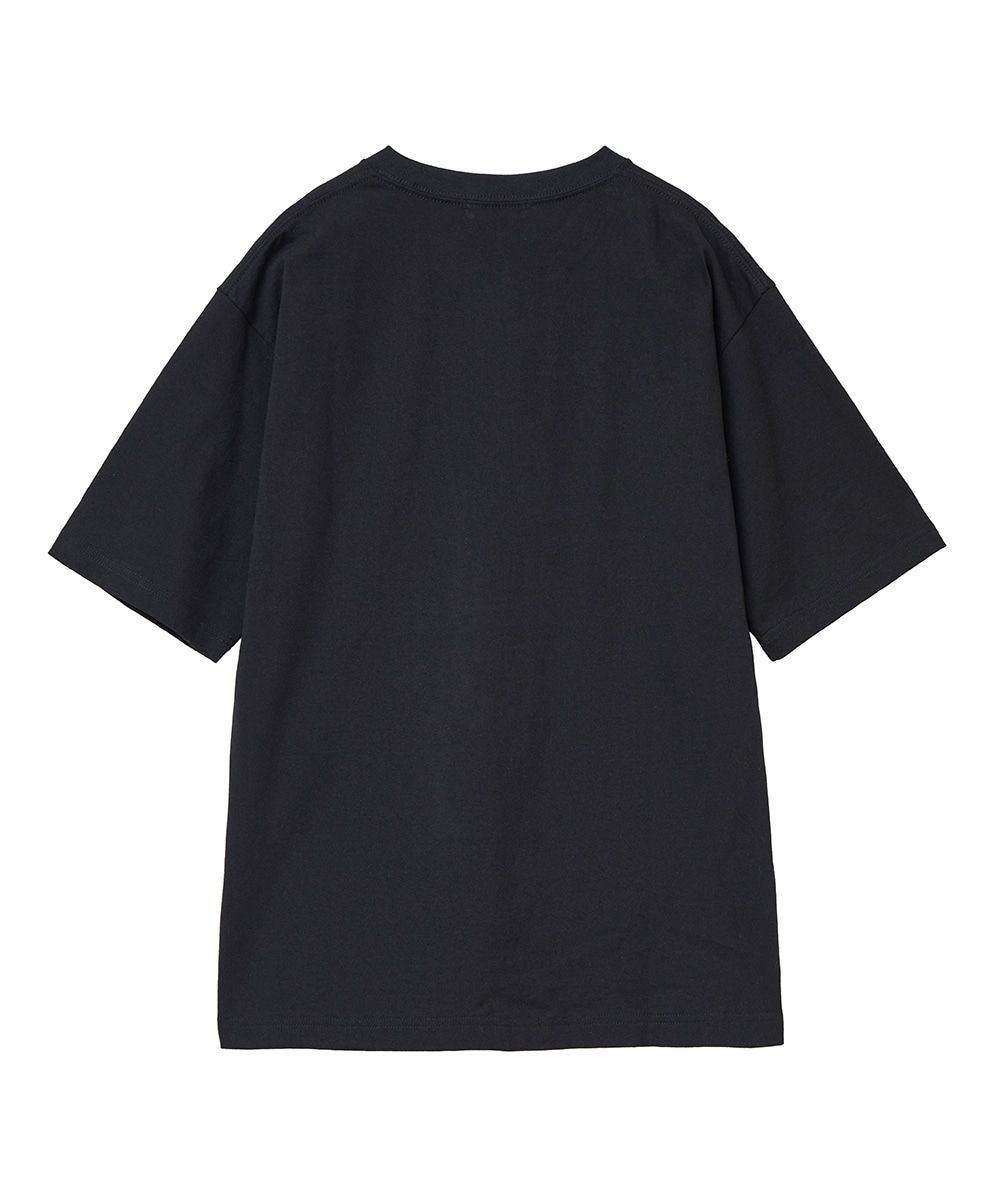サイドスリット カットソー - UNEVEN SIDE SLIT T-SHIRT - BLACK
