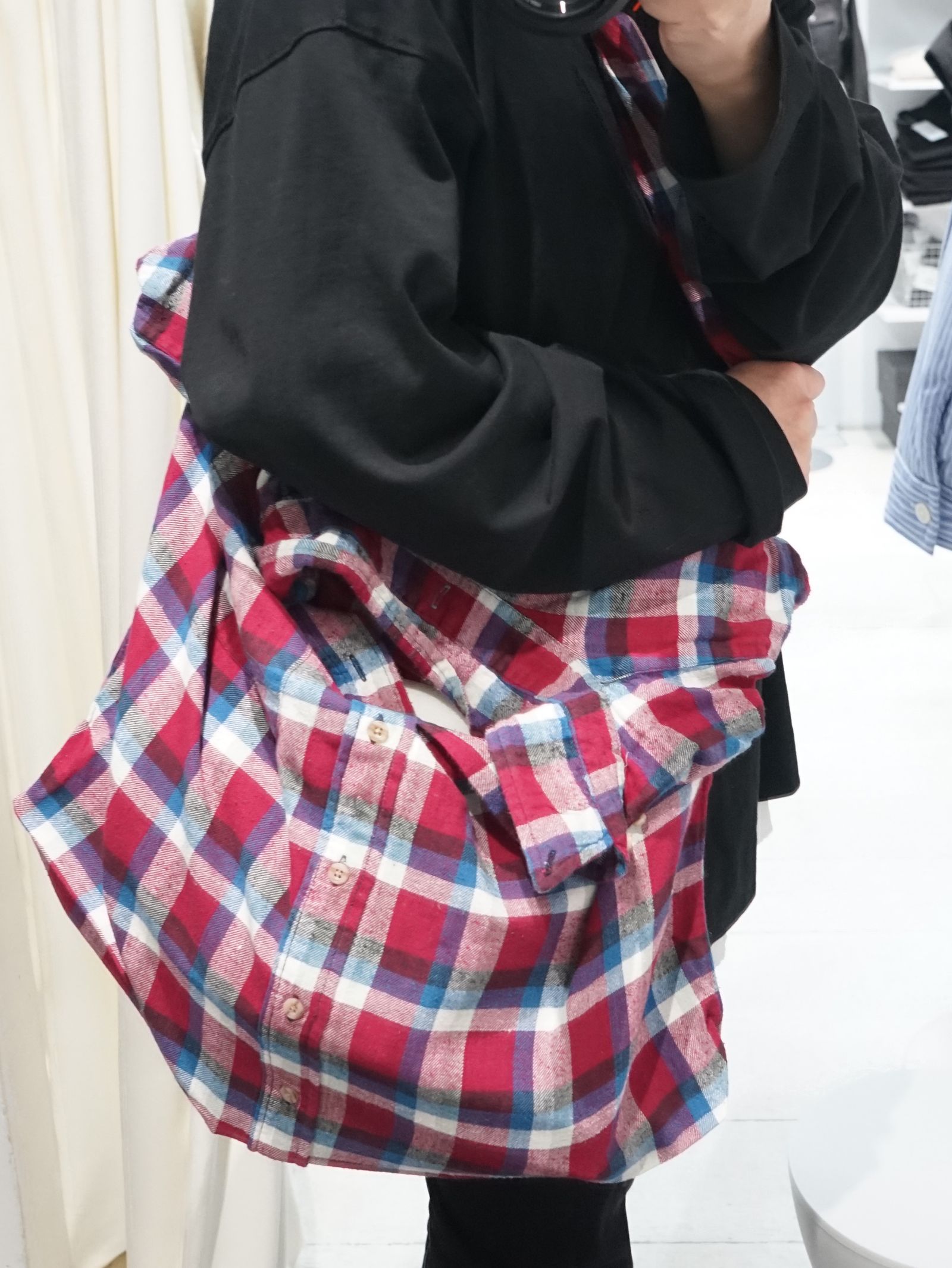 リワーク シャツ バッグ - REWORK SHIRT BAG - C