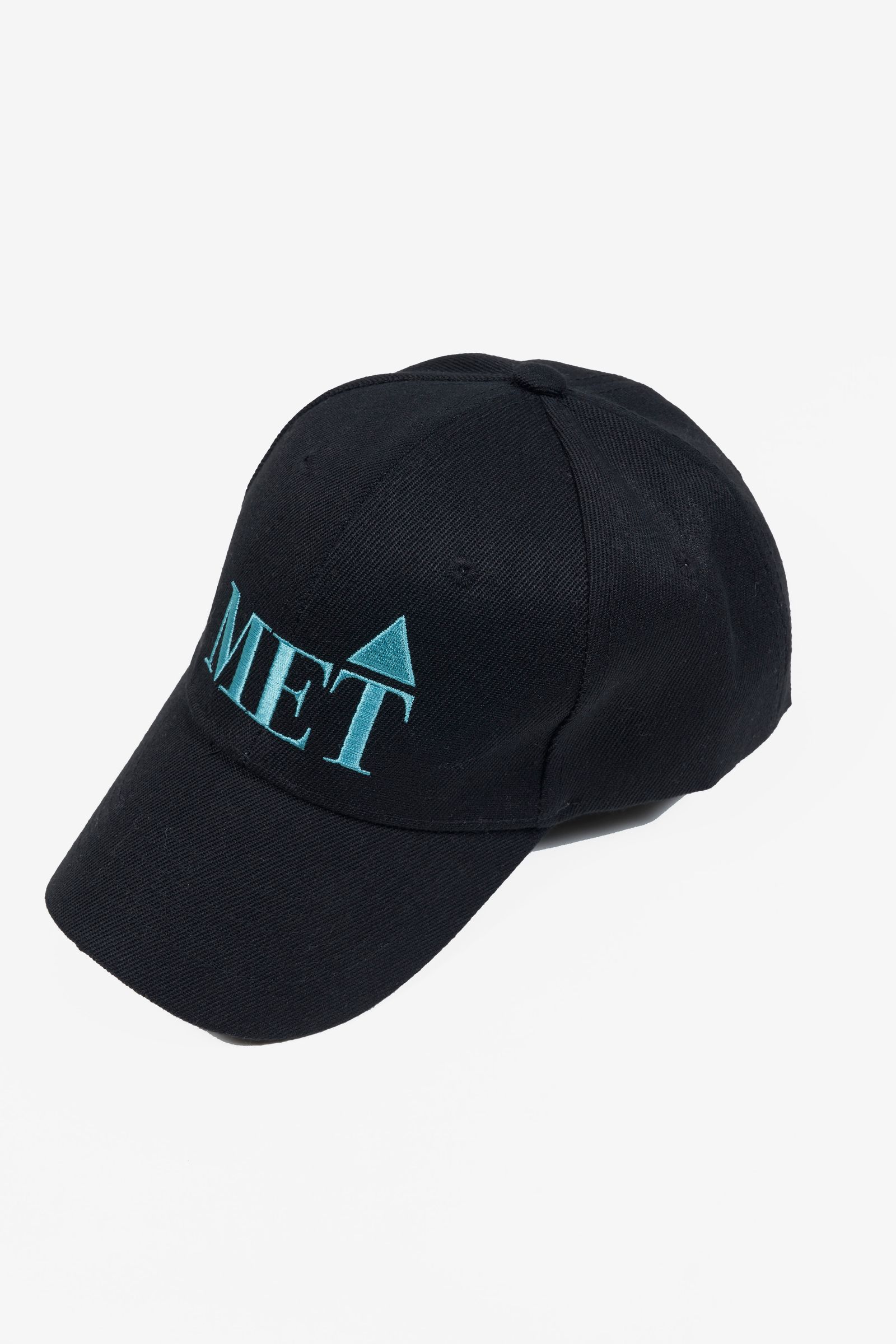 ベースボール キャップ - THE "MET" Embroidery 6PANEL CAP BLACK