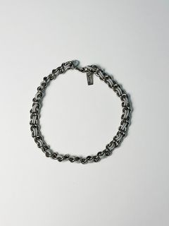 LACED CHAIN NECKLACE - レースチェーン ネックレス - SILVER