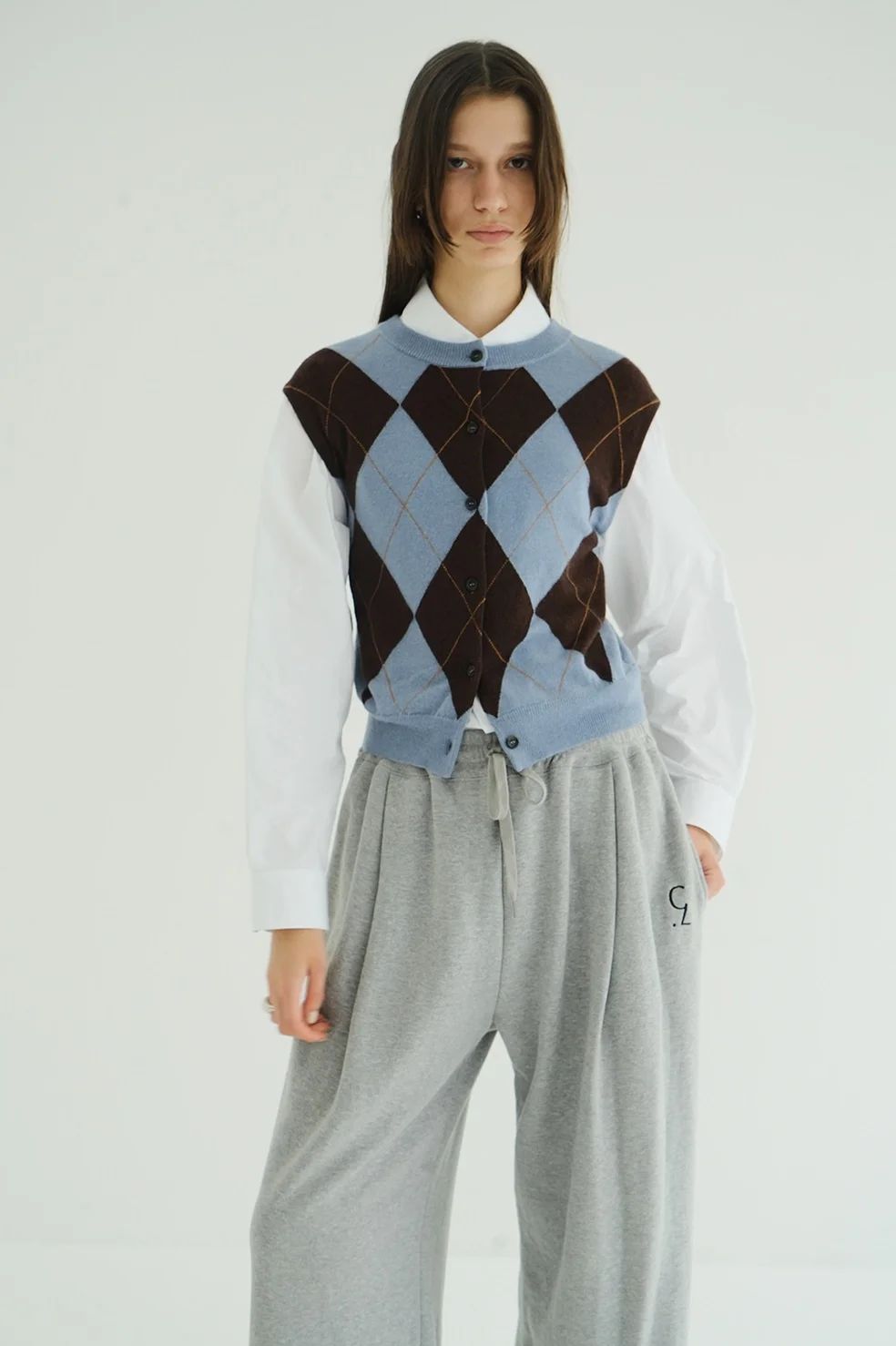 アレンジニットトップス - ARRANGE KNIT TOPS BLUE