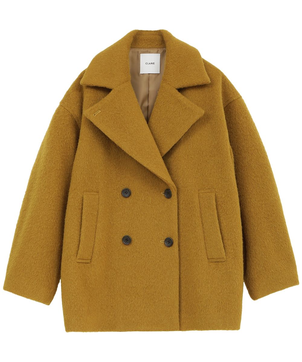 CLANE OVER LINE DOUBLE COAT ネイビー-