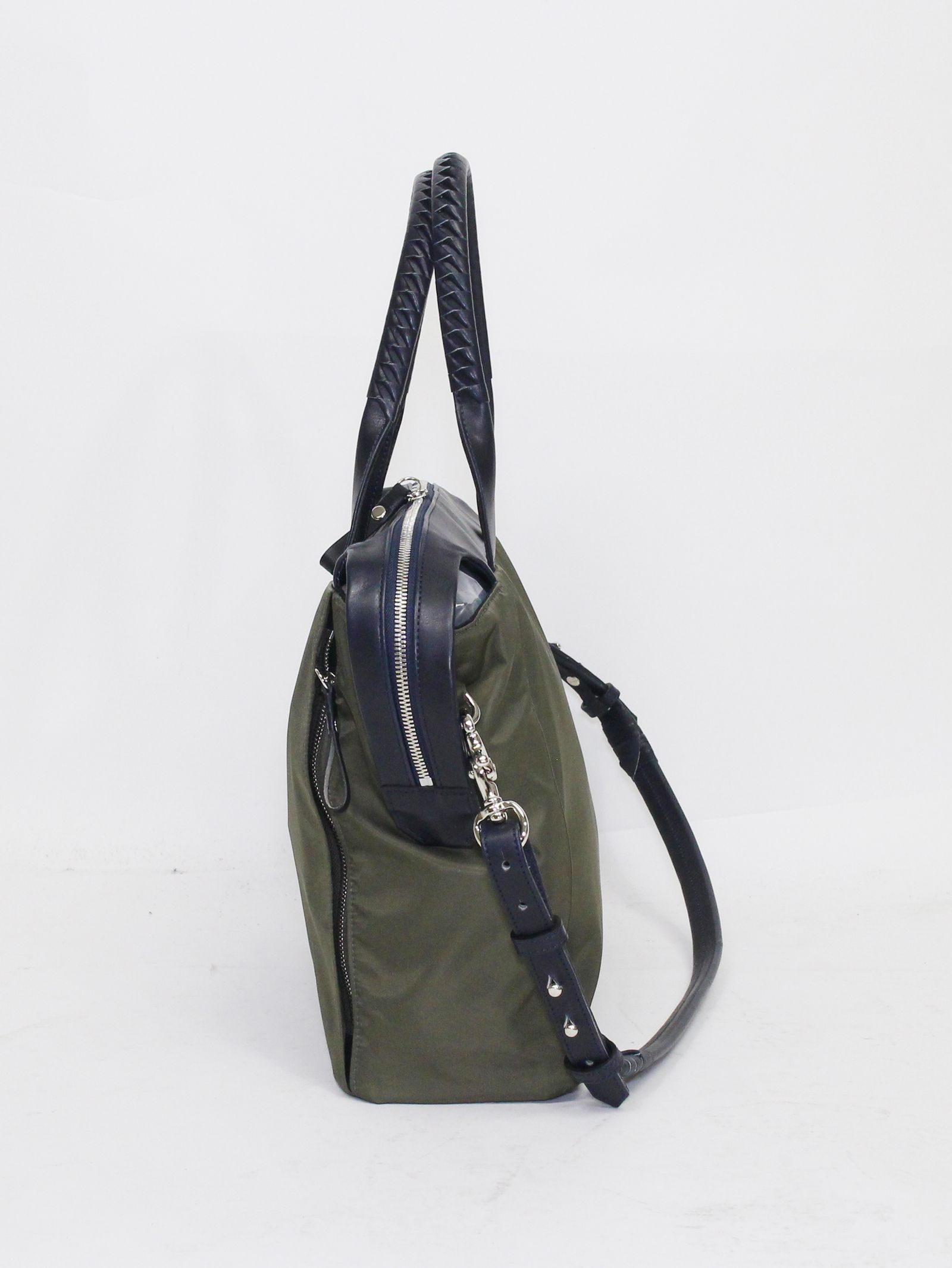 スライドトートバッグ - co21ssst010 R Nylon * glove leather
