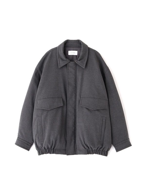 パディングワークブルゾン (GREY)