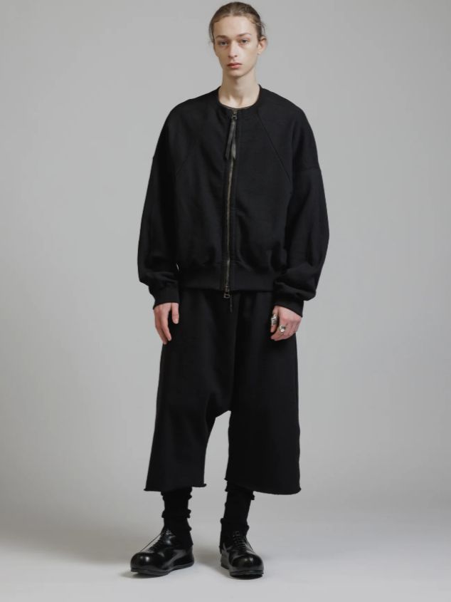 スウェット フライトジャケット - HEAVY WEIGHT SWEAT JACKET (BLACK)