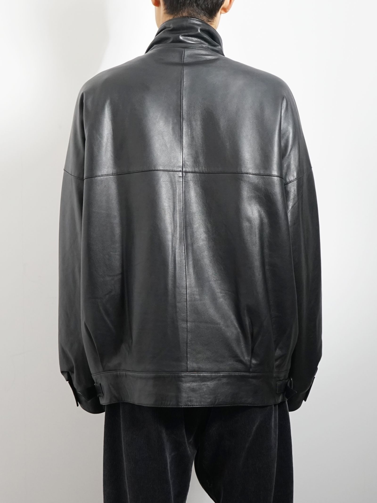 ストームフラップレザーブルゾン - STORM FLAP LEATHER BLOUSON ‐Sheep leather‐