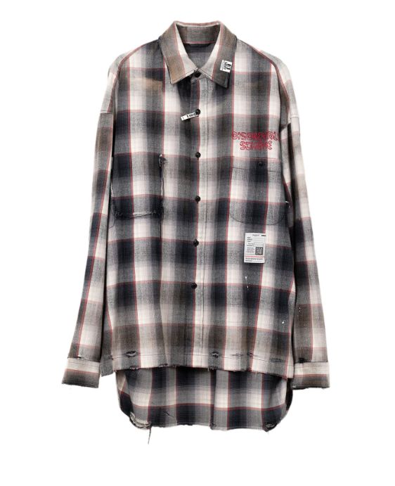 ヴィンテージライクチェックシャツ - Vintage Like Check Shirt GREY