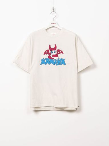 バケネコ ポケット ティー - BAKENEKO POCKET TEE (WHITE)