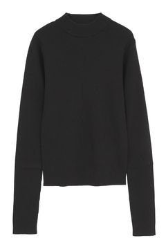 ハイネックリブニット	｜ H/N RIB KNIT TOPS (BLACK)