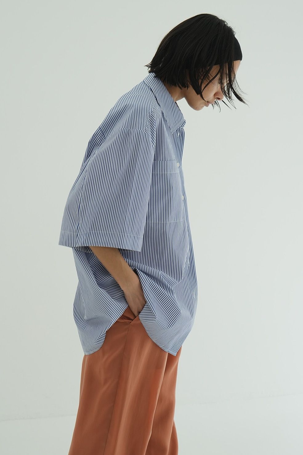 CLANE 正規商品 トップス クラネ ハーフ スリーブ HUGE シャツ