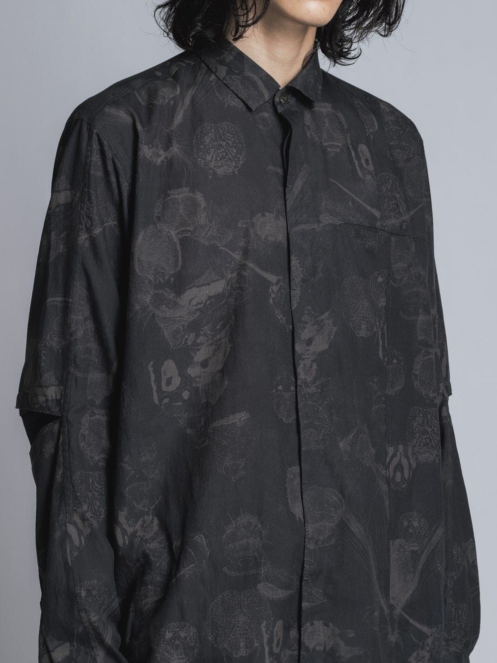 インセクトプリントシャツ - INSECT PRINT SHIRT - BLACK