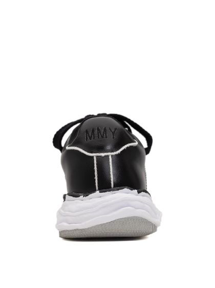 オリジナルソール スニーカー - "WAYNE" OG Sole Painted Leather Low-top Sneaker BLACK