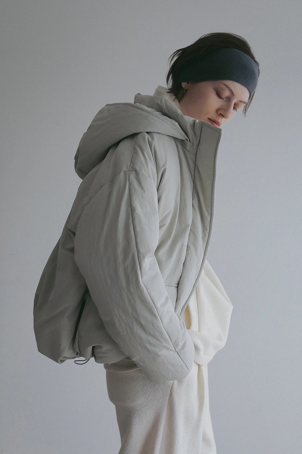 ダウンジャケット｜POCKET DOWN JACKET （IVORY)